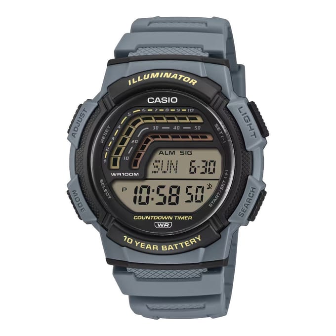 Casio Casio Collection WS-1800-2AVEF Horloge - Kunststof - Blauw - Ø 44 mm