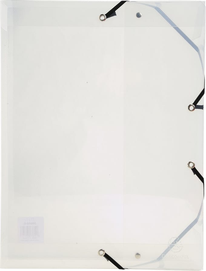 Exacompta 8x Crystal PP Klasseerdoos met Rug 60mm - A4 - Transparant - 5982E