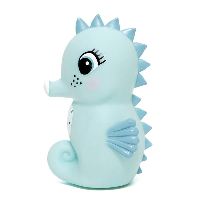 Petit Monkey nachtlampje seahorse blue