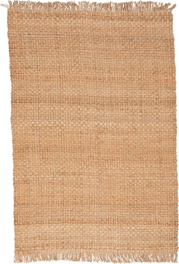Pergamon Natuurvezel tapijt Jute Salsa met franjes