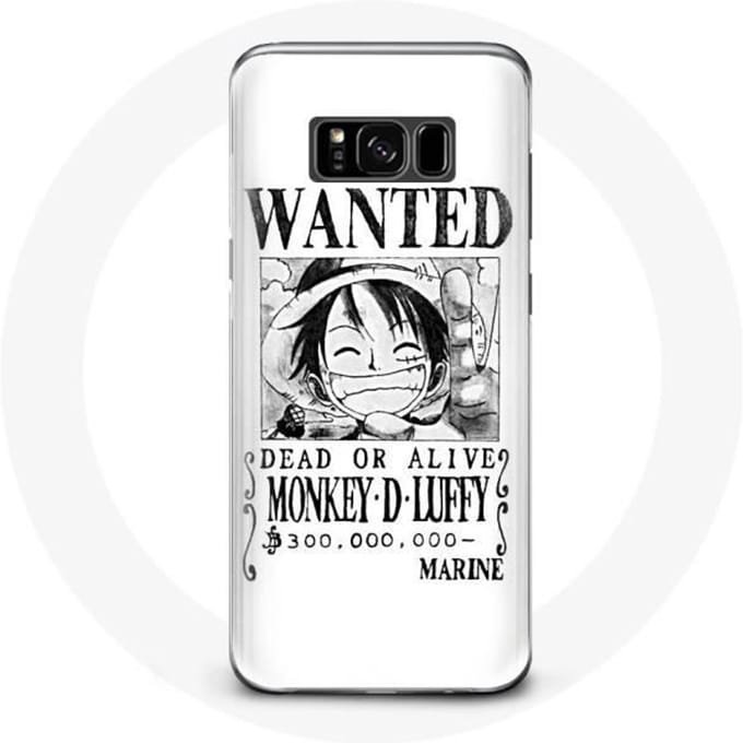 Hoesje voor Samsung Galaxy S8 plus One Piece Manga onderzoeksposter Wit