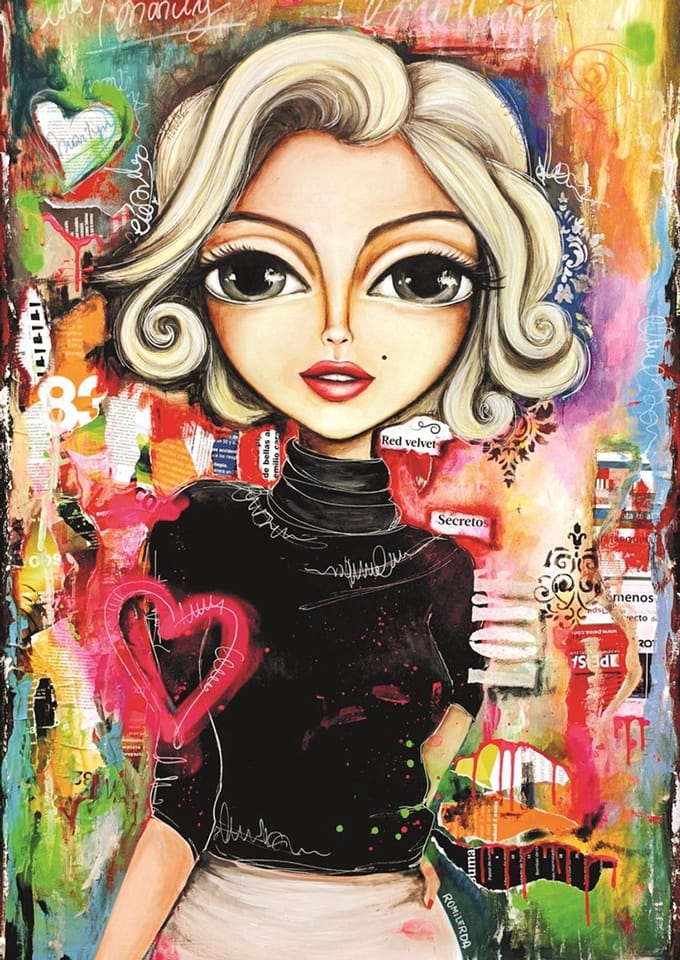 Magnolia puzzel Marilyn - 1000 stukjes legpuzzel multicolor.