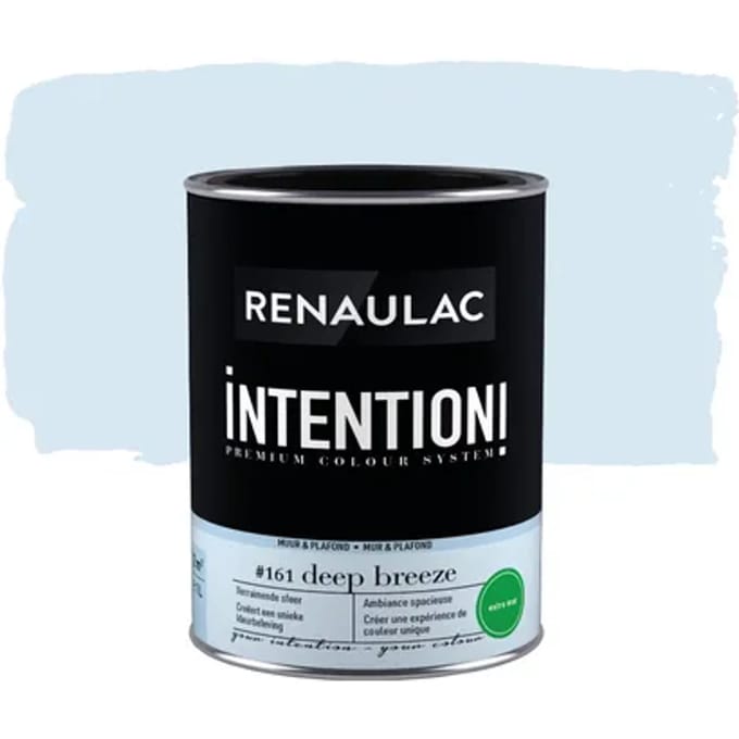 Renaulac Intention Muurverf - Extra Mat - Deep Breeze - 1l