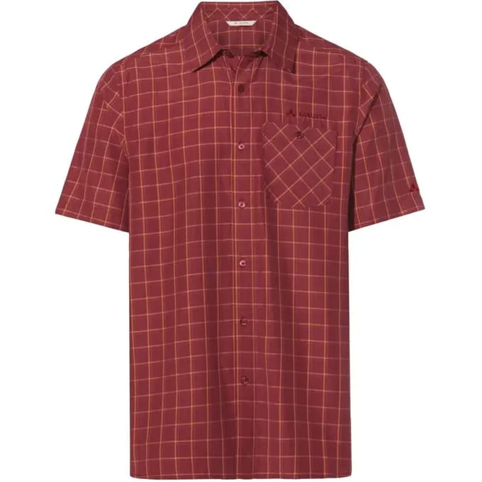 Vaude Albsteig Iii Overhemd Met Korte Mouwen Rood S Man