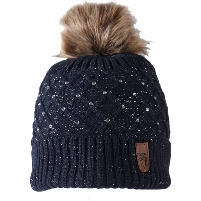 Horka Gebreide Muts Shelly Dames Blauw Onesize