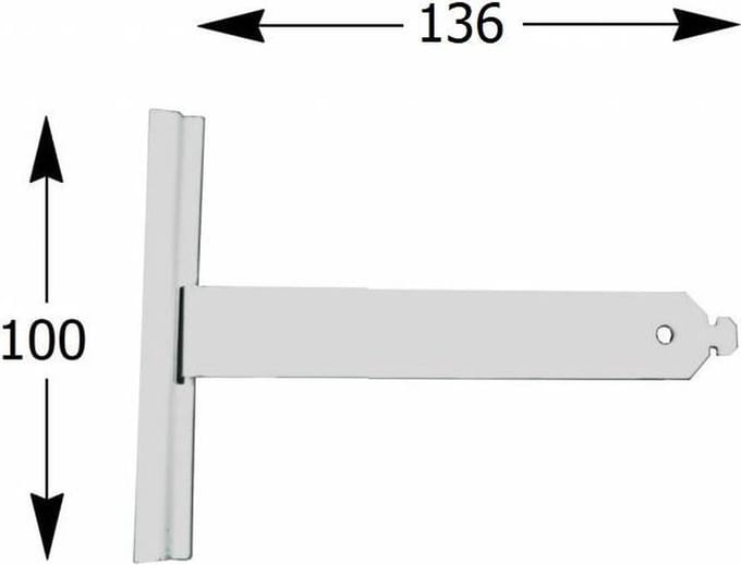 Selve Ophangveer rolluik, lengte 123 t/m 198 mm, mini-E profiel - Rolluik ophangveren