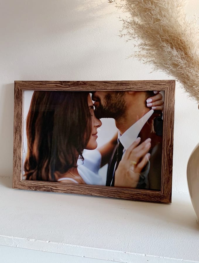 Deknudt Frames fotolijst S45RH3 - bruin - hout - 50x50 cm