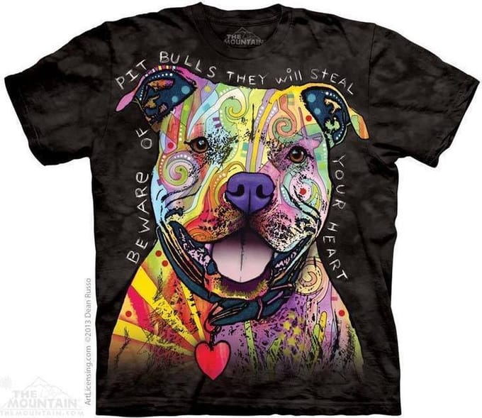 T-shirt Beware of Pit Bulls M