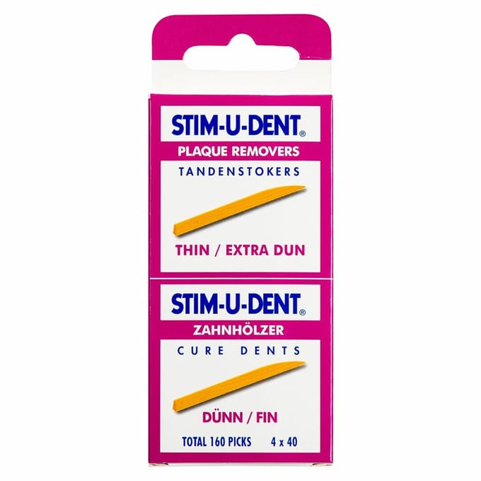Stim-U-Dent - Tandenstokers Thin Extra Dun - 6 x 160 stuks - Voordeelverpakking