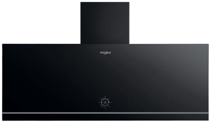 Whirlpool WHVA92FLMK - Afzuigkap - Zwart - A label - 65 dB - Glazen design