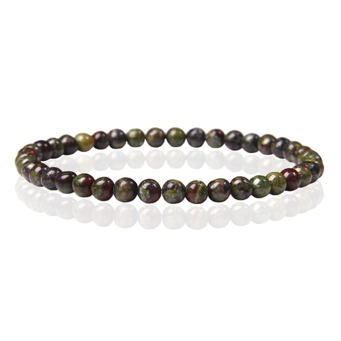 Memphis Natuursteen Armband - 4mm Dragon Bloodstone