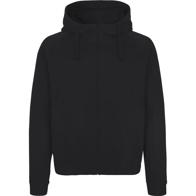 Unisex Hoodie met capuchon en rits Black - M