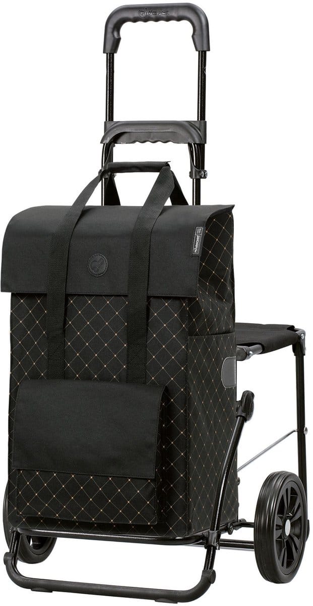 Andersen Shopper Komfort Shopper Lisa Winkelwagen 59 cm - 45 L - schwarz