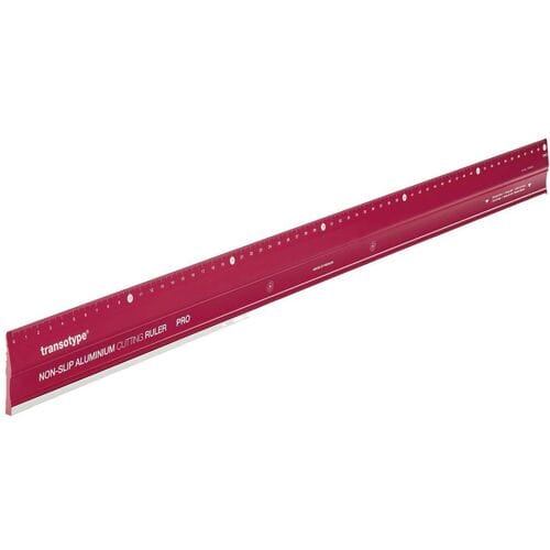 Transotype - Aluminum Ruler Red Pro 60cm