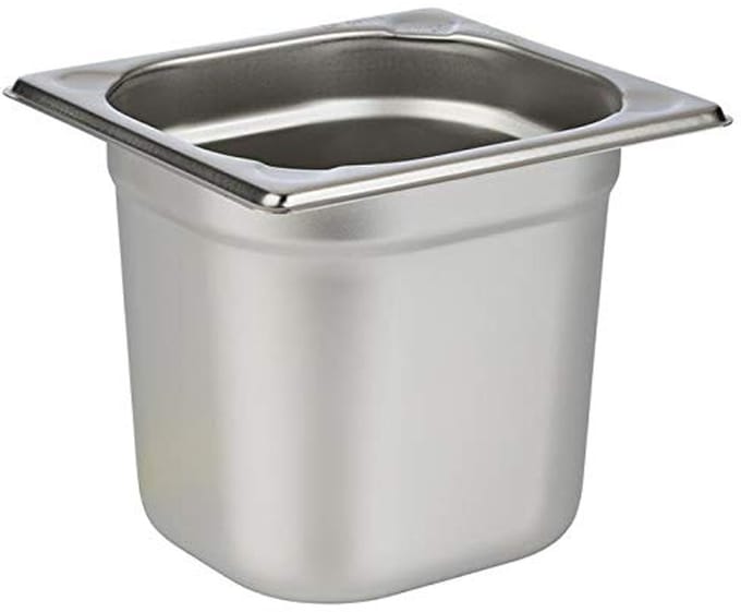 APS Gastronormbak - GN Bak - RVS - 17,6 x 16,2 cm - 2,4 Liter - Vaatwasserbestendig