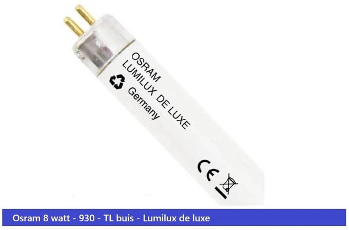 OSRAM - TL BUIS 8W/930 – HOOGWAARDIGE FLURESCENTIELAMP - 3000 K - CRI 90 - WARM WIT