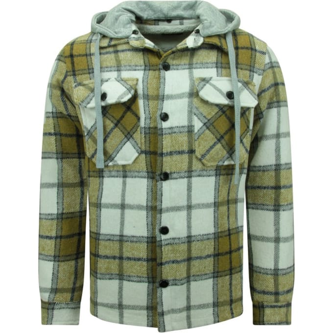 Houthakkers Jas Heren met Capuchon -7091- Bruin