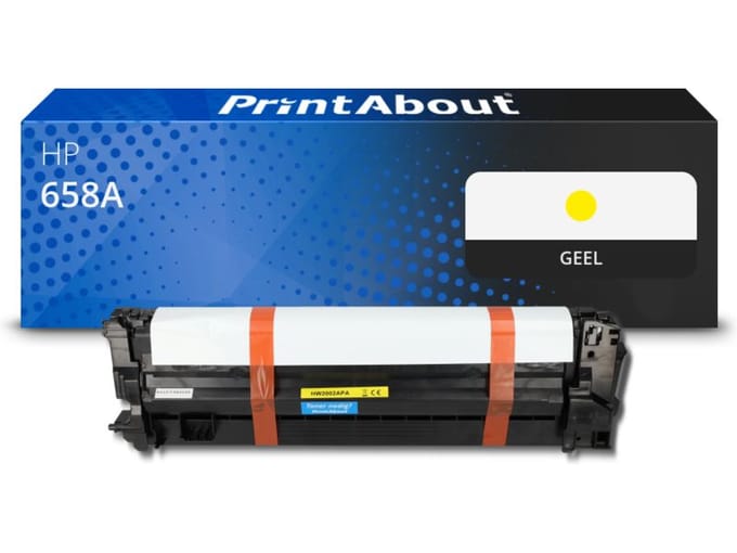 PrintAbout huismerk Toner 658A (W2002A) Geel Geschikt voor HP