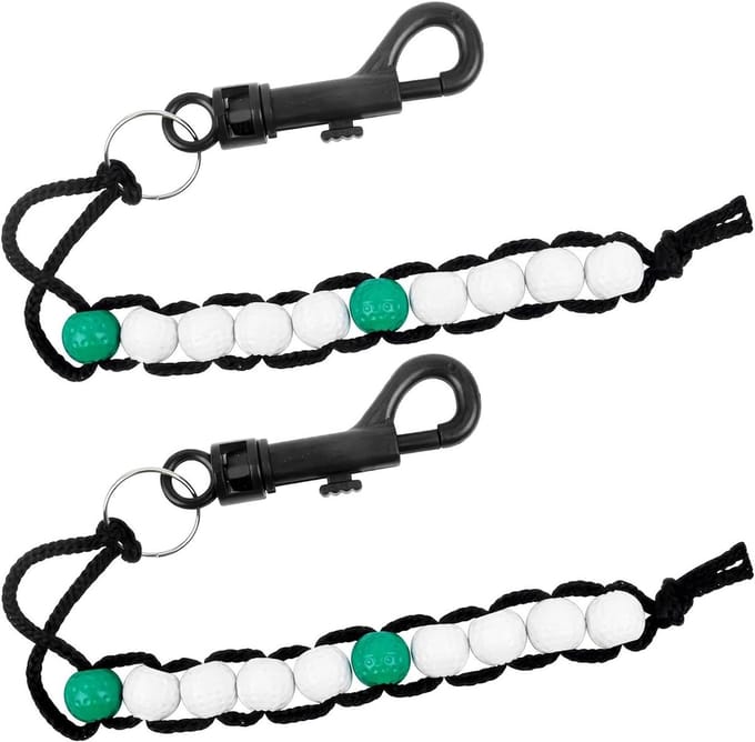Set van 2 Golf Score Counters met Klem, Ideaal voor Buitenactiviteiten, Golf Accessoires en Bead Counters
