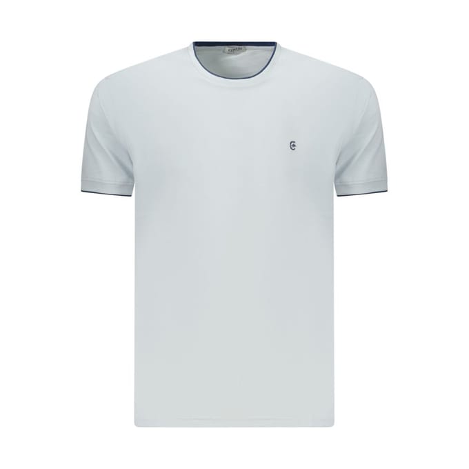 Coveri Moving Azzurro Katoenen Heren T-shirt