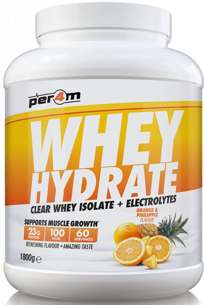 Per4m Whey Hydrate (1800g) Orange & Pineapple - Eiwitten - Helder eiwit