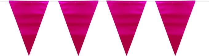 Folat - Magenta Metallic Mat Vlaggenlijn - 6 meter