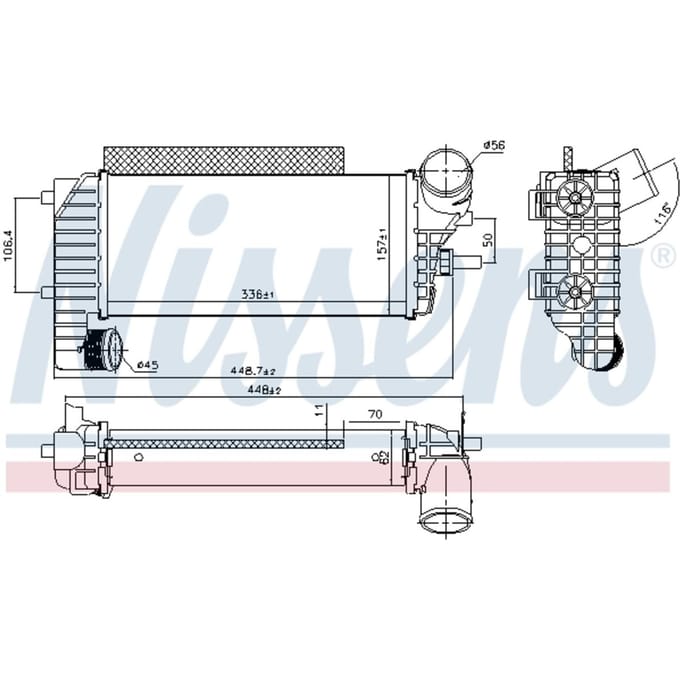 Intercooler NISSENS 96251