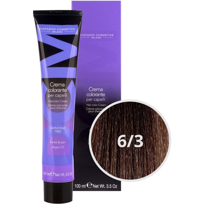 DCM Hair Color Cream Ammonia Free 6/3 Gold 100ml