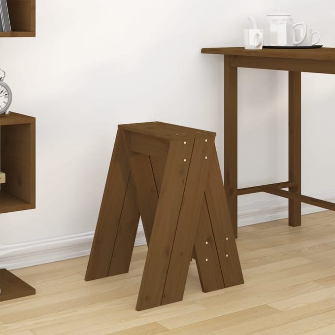 vidaXL - Krukken - 2 - st - 40x40x60 - cm - massief - grenenhout - honingbruin