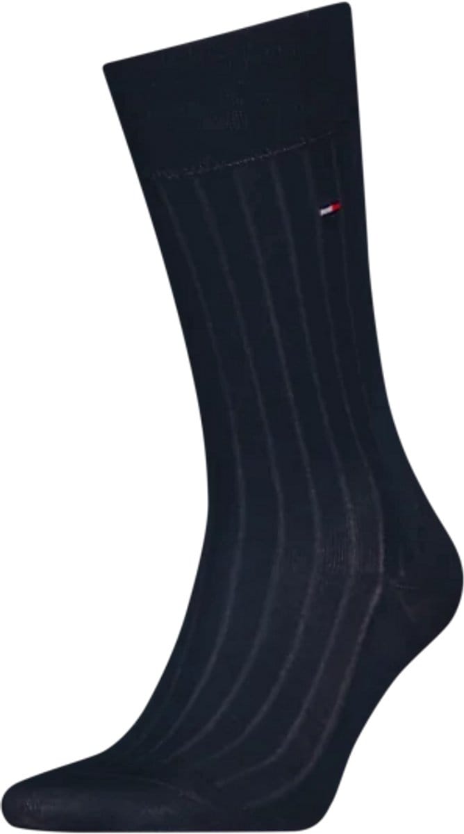 Tommy Hilfiger Herensokken Premium Rib Fil D'ecosse Dark Navy