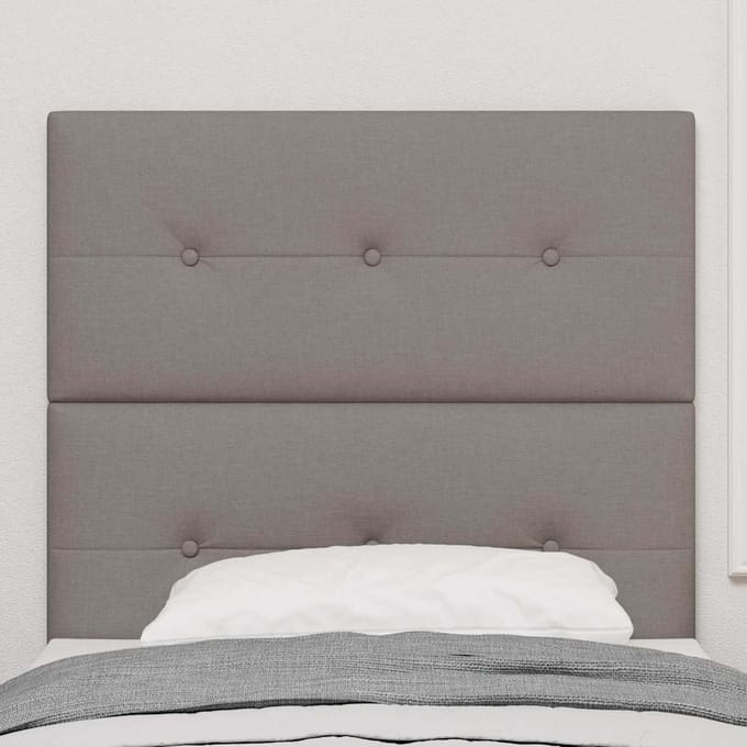 vidaXL Hoogte verstelbaar hoofdbord met hoofdeinde Taupe 100 cm Stof