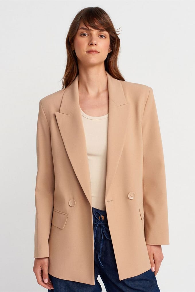 Lang Crepe Blazer Jacket