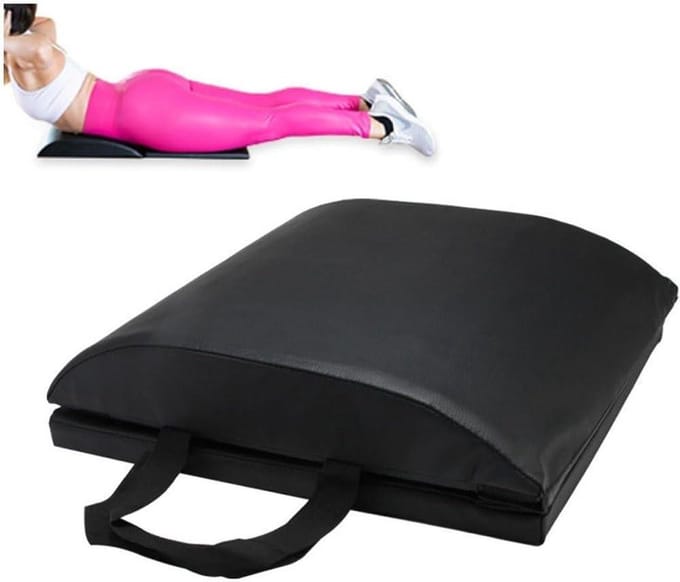 Buikspier Trainer - Oefenmat - Core Training - Ondersteunende Steun - 72 x 30 cm - Zwart