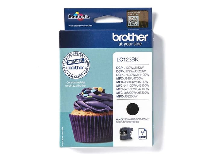 Brother LC123BK / LC 123BK High Capacity Black Ink - Inktpatroon Zwart