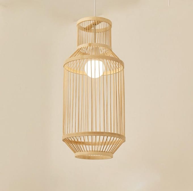 Fine Asianliving Bamboe Hanglamp D25xH47cm Myrle