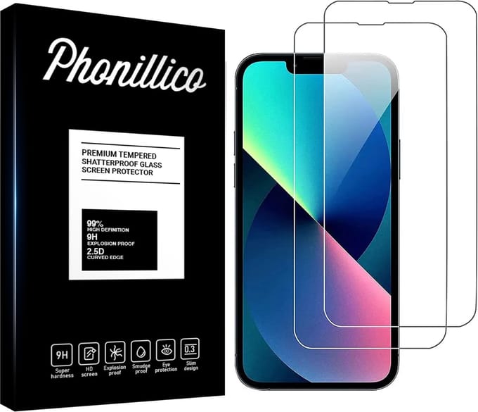 Screenprotector voor iPhone 14 Plus - 2 stuks Beschermglas van glas Transparante glazen schermbeschermfolie
