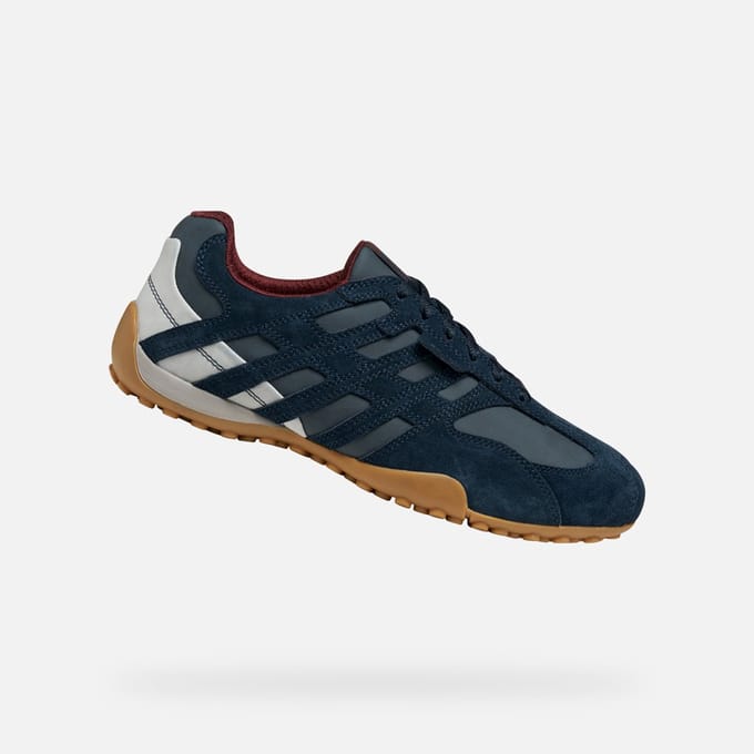 GEOX SNAKE ORIGINAL HEREN Sneakers - MARINEBLAUW - Maat 43