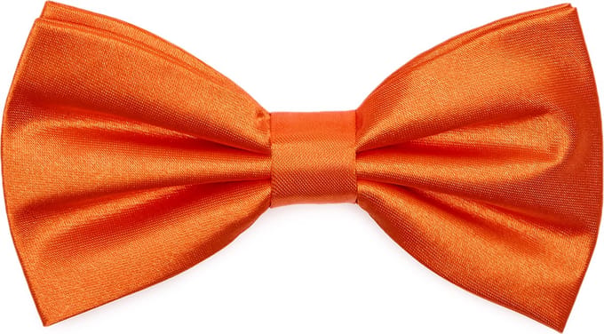 Ladeheid Vlinderdas - Strikjes voor Heren - Lengte: 12 cm, Breedte: 6 cm - Oranje - LA-EA-BMS
