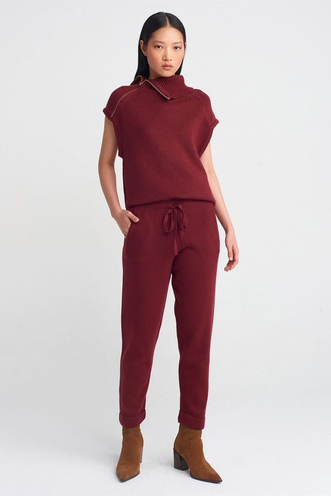 Dames Lurex Gebreide Joggingbroek