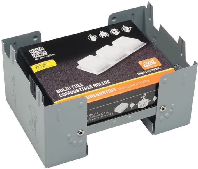 Esbit Brander Pocket Stove L - Incl 12x14 gr Esbit Blokjes - Compact