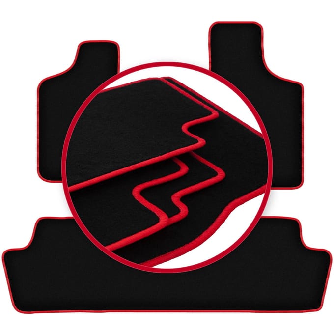CARLUX-RED automatten voor: Chrysler Town&Country IV minivan (2000-2008)