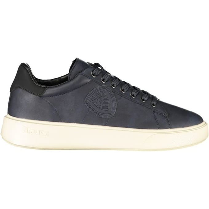 Blauer Blauw Polyurethaan Heren Sneaker
