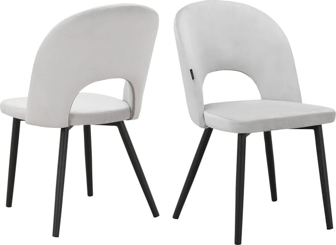 Nancy-Stoel - 2 Pack - Lichtgrijs
