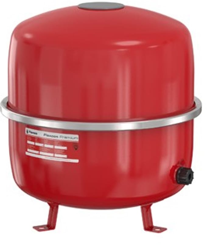 Flamco Flexcon Premium expansievat 35 liter, voordruk 0,5 bar, werkdruk max. 3 bar, rood