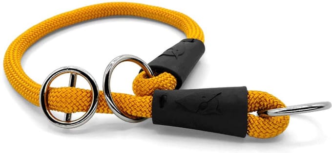Morso - Half Slip Halsband Hond Regular Rope Gerecycled Gold Goud