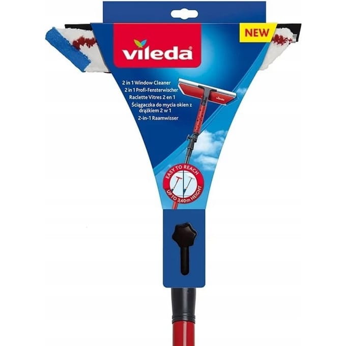 Vileda Raamwissers Active 2-in-1 + Telescopische Steel