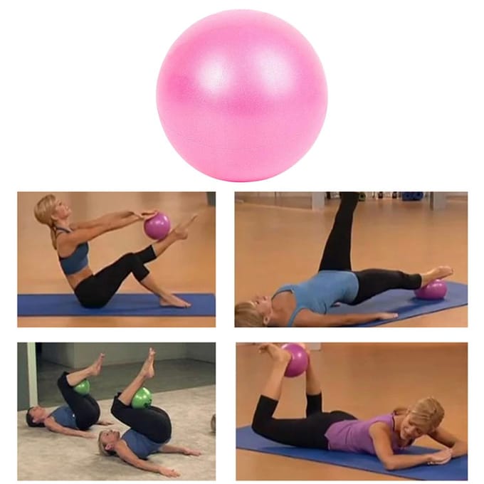 25cm PVC Yogabal Mini Fitnessbal Explosiebestendig Balans Yogabal grijs