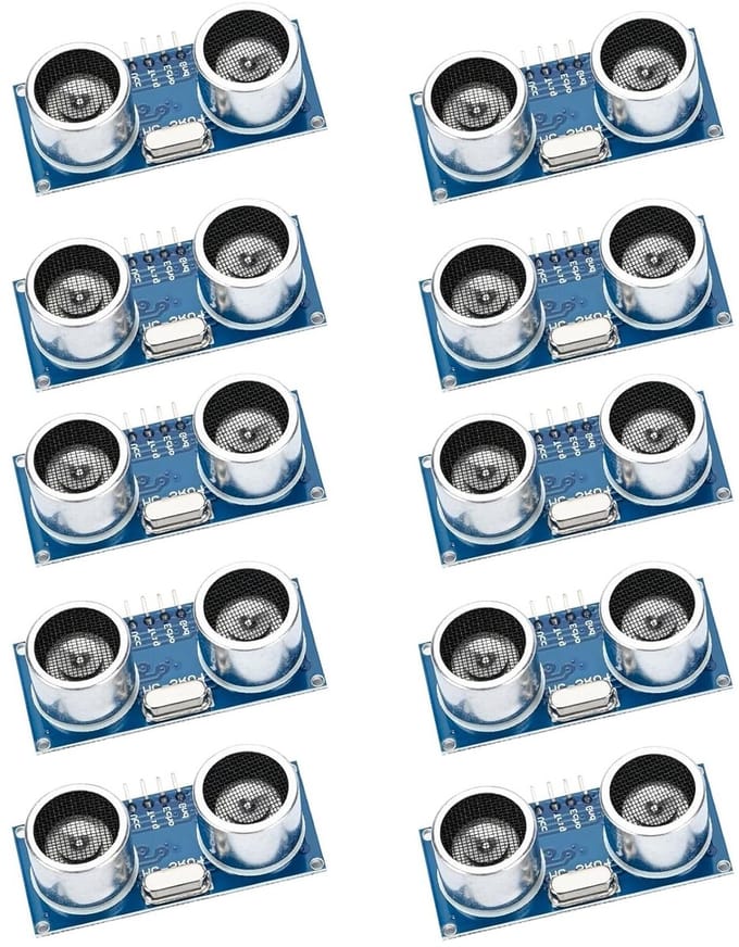 Ultrasone Afstandsmeting Sensor Module voor Robotica en Drones - 10 Stuks voor Precisie en Betrouwbaarheid