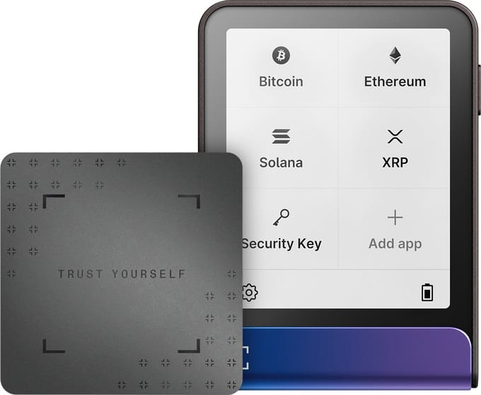 Ledger Flex – Crypto Hardware Wallet met Touchscreen – 15.000+ Coins & Nft’s – Bluetooth, USB-C & NFC – 1,8 MB - Inclusief Ledger Recovery Key - Neptune Blue