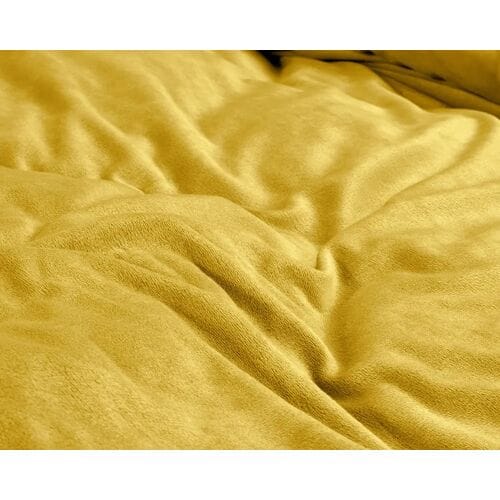 Sleeptime Velvet Touch - Dekbedovertrek - Eenpersoons - 140x200/220 + 1 kussensloop 60x70 - Goud
